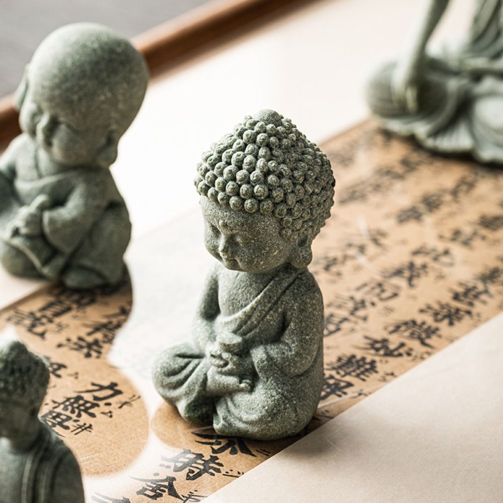 Aquarium Fish Small - Statuette di Buddha in Arenaria per