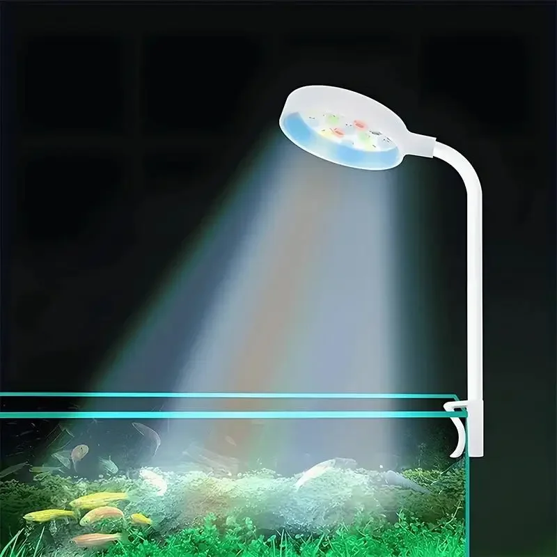 Aquarium Fish Small - Luce per acquario con adattatore Clip