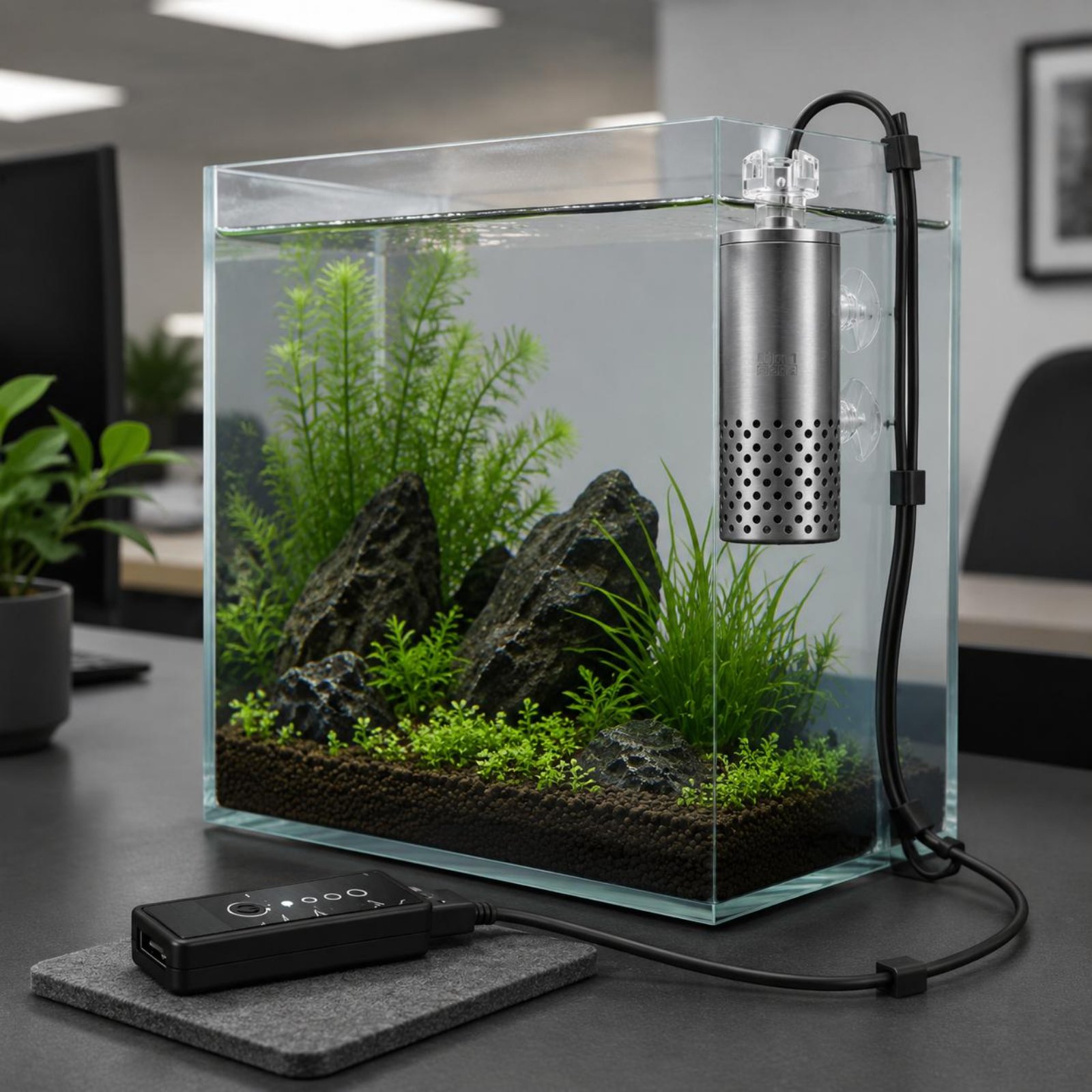 Aquarium Fish Low Maintenance - Skimmer Elettrico Silenzioso per Acquario, Rimuovi