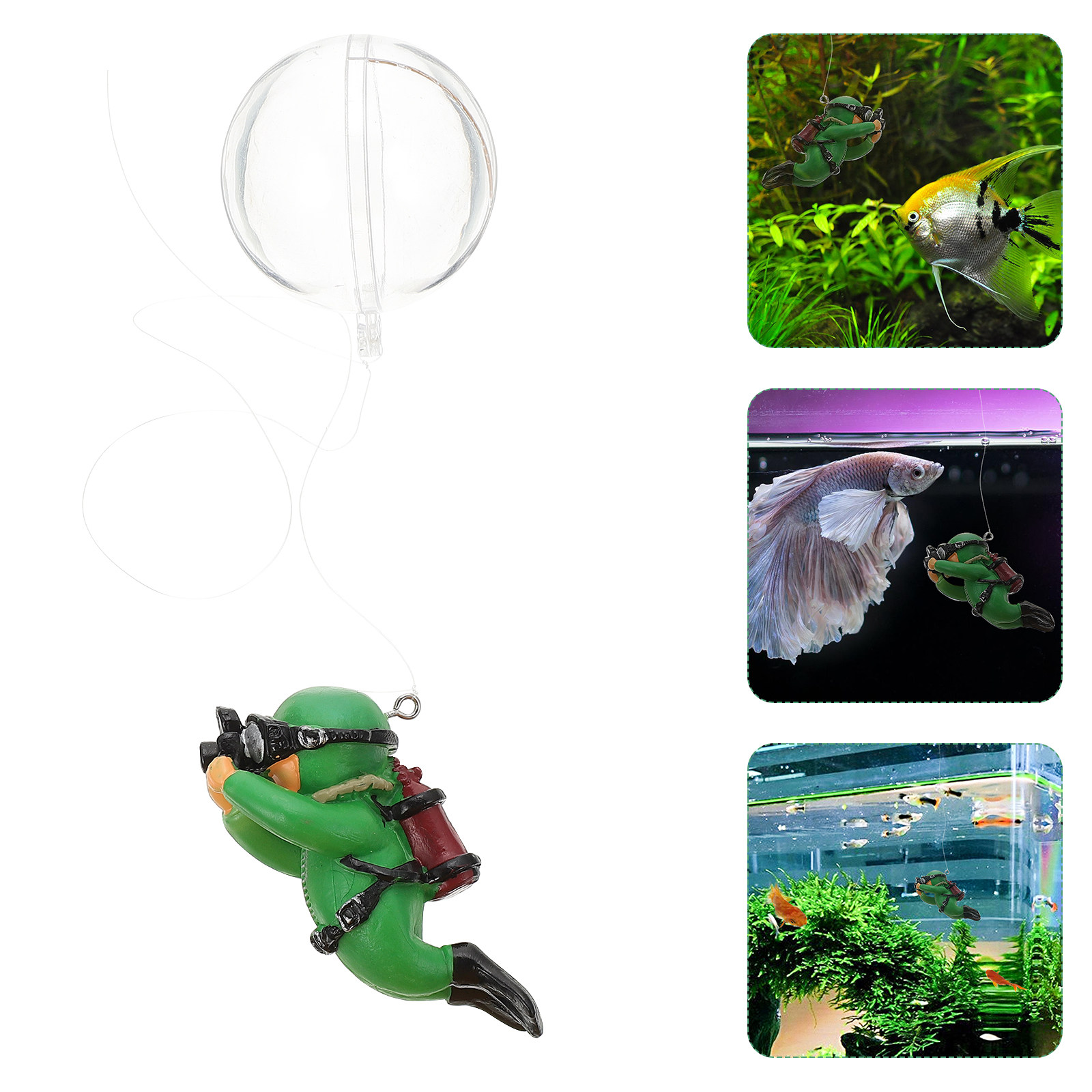 Aquarium Fish Low Maintenance - Decorazione Galleggiante per Acquario a Forma