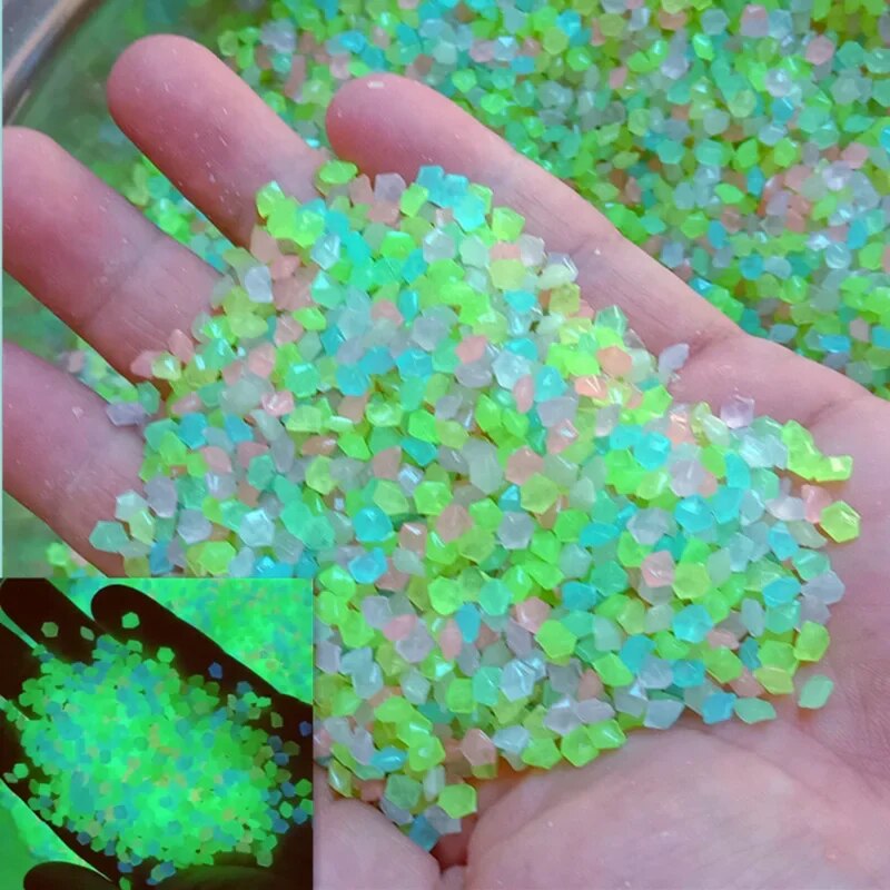 Aquarium Fish Saltwater - 1000 pz 3-5mm Sabbia Luminosa Glow