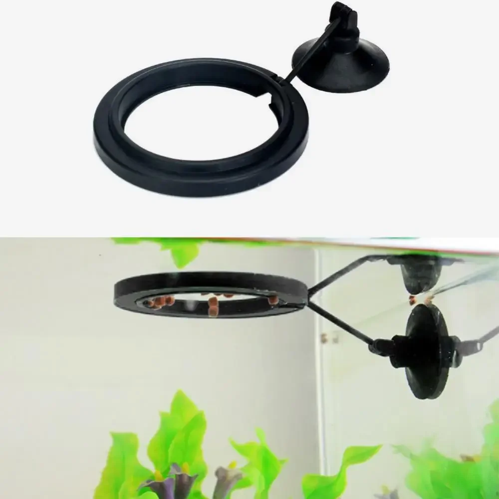 Aquarium Fish Food - Ventosa per mangime Anello di alimentazione