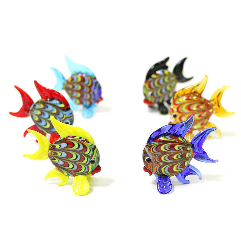 Aquarium Fish Small - Mini figurine colorate di pesci tropicali