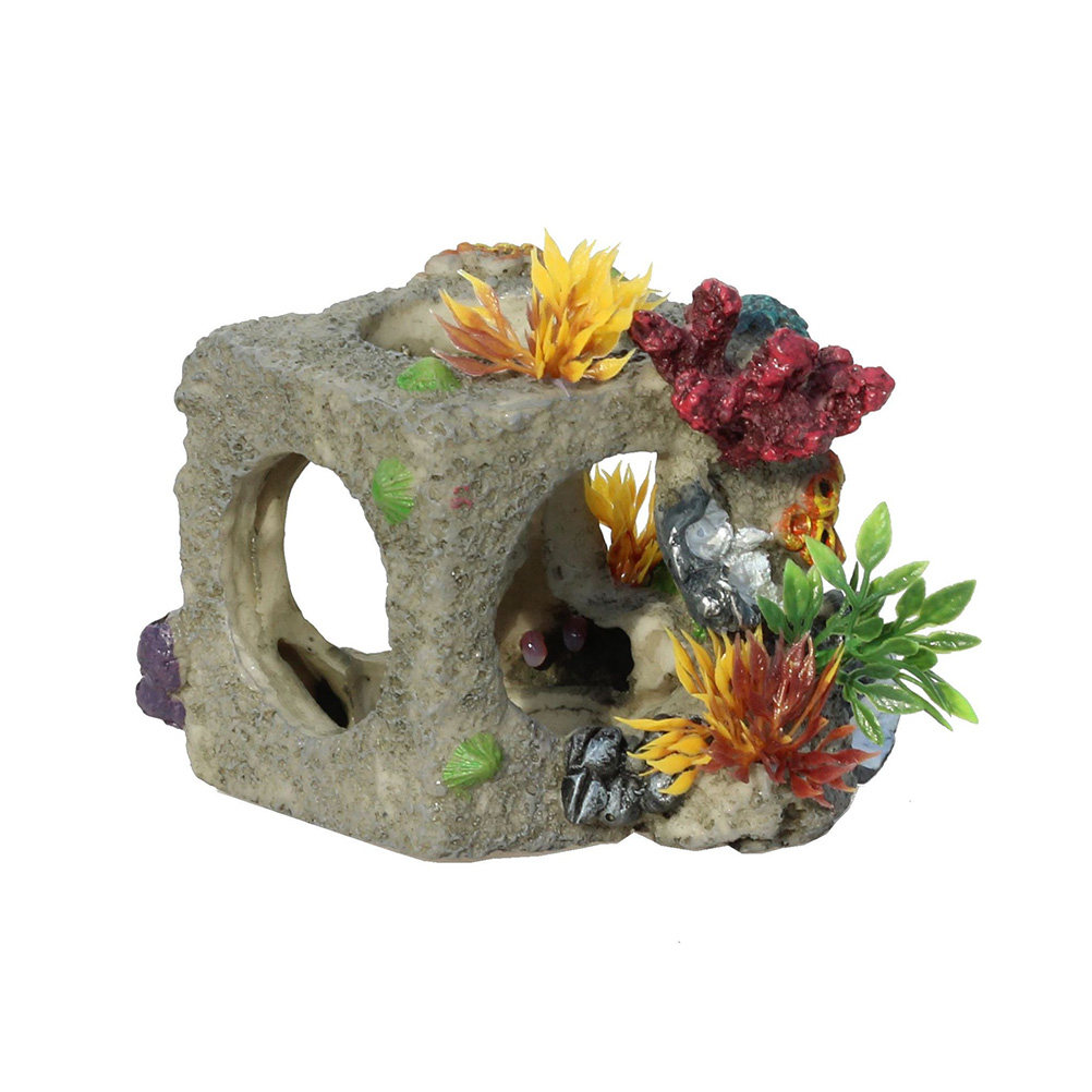 Aquarium Fish Low Maintenance - 1 Pezzo di Decorazione per Acquario