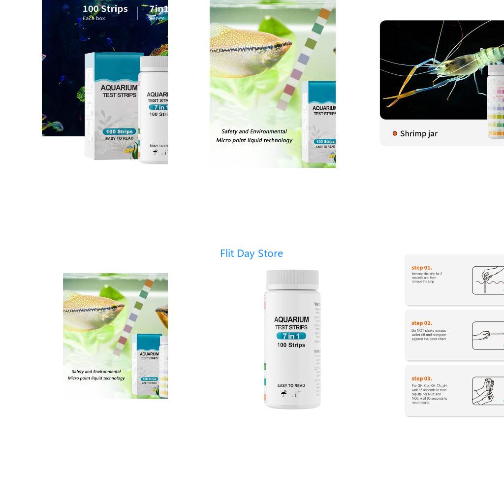 Aquarium Fish Saltwater - F92C 100 strisce reattive per acquario