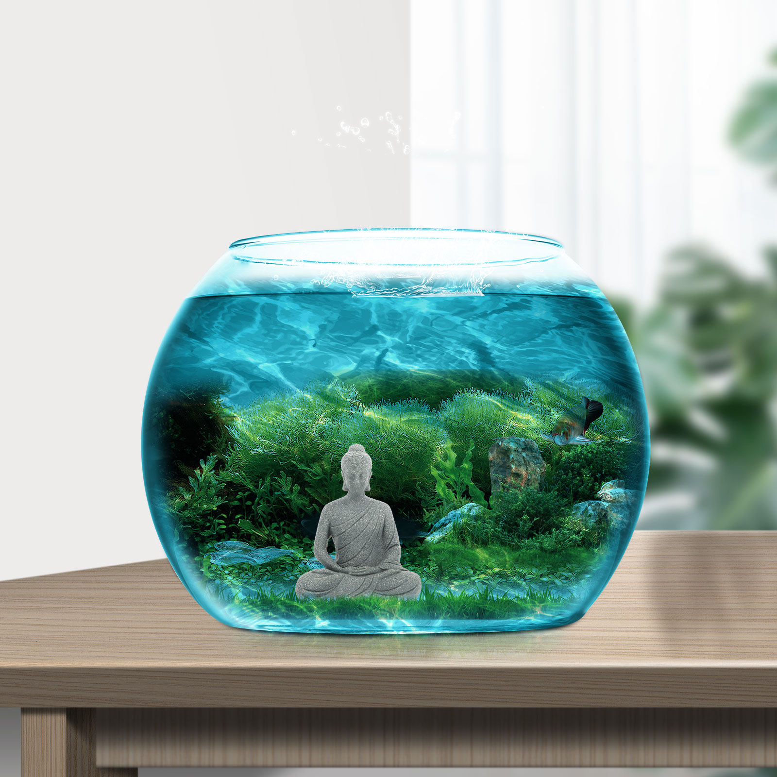 Mini Statua di Buddha in Resin - Aquarium Fish Small recensione e prezzo