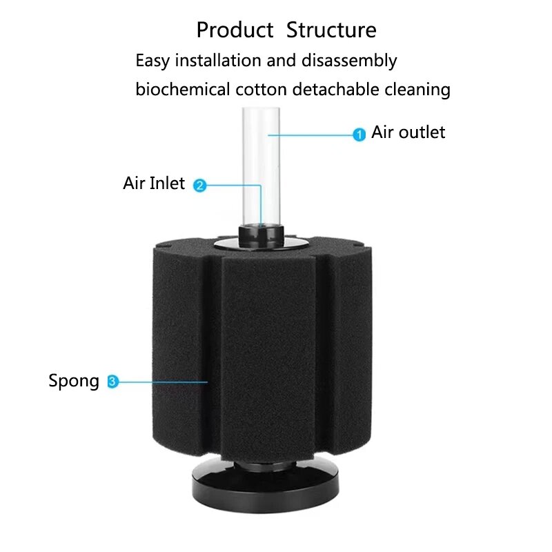 Filtro in spugna nera per acqu - Aquarium Fish Black recensione e prezzo