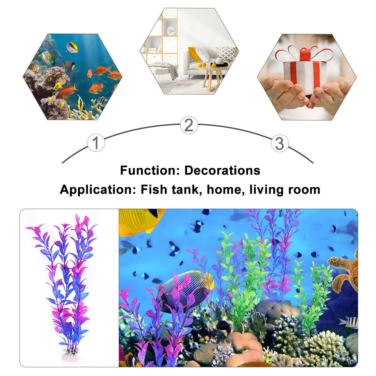 Set di 10 Piante Acquatiche Fi - Aquarium Fish Low Maintenance recensione e prezzo